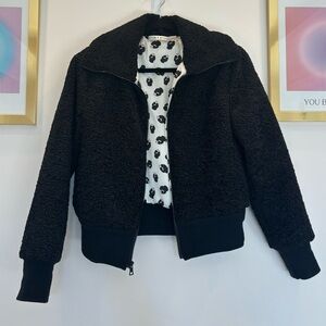 Alice + Olivia Genova Reversible Faux Fur Bomber Jacket